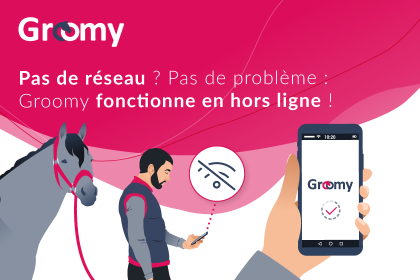 Groomy hors ligne : continuer à gérer vos chevaux sans connexion