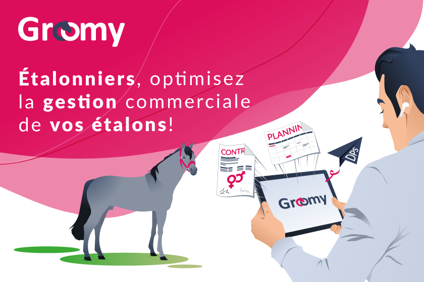 Avec Groomy, optimisez la gestion commerciale de vos étalons !